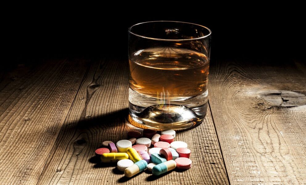 alcohol and its consumption with pills